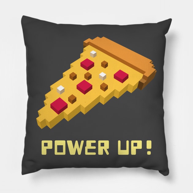 Power Up! Pizza Pixel Pillow by Wardrobe Co.