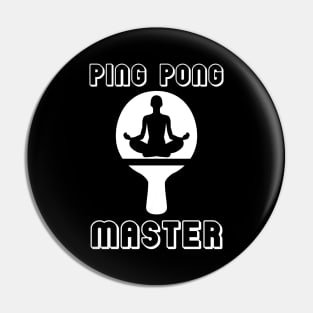 Ping Pong Master Table Tennis Pingpong Players Pin