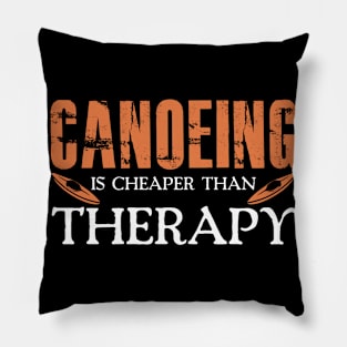 Canoeing Therapy Joke Lake Kayaker River Pillow