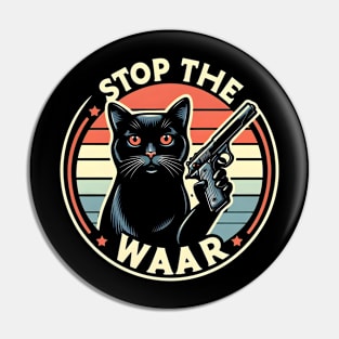 Stop the war - cats Pin