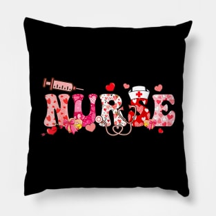 Valentines Day Nurse ER ICU NICU RN L&D Nurse Nursing Pillow