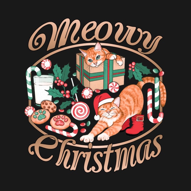 Feline Festive - Ginger Cats by PerrinLeFeuvre