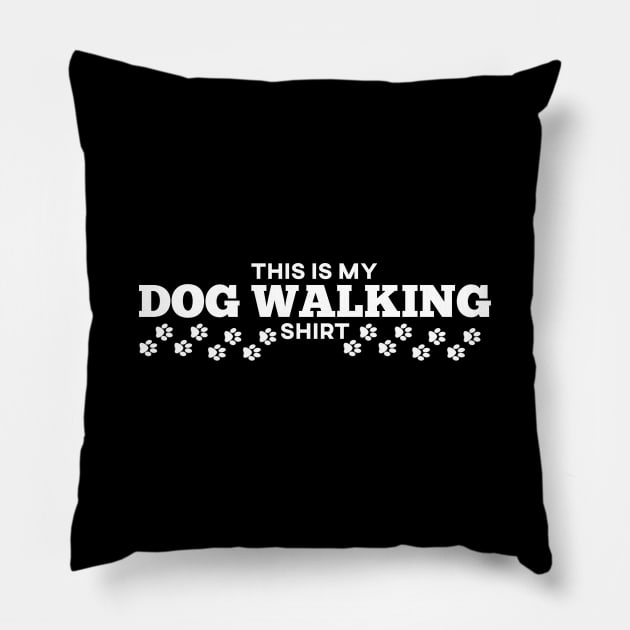 Dog Walking Shirt Pillow by giovanniiiii