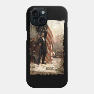 4th of July Independence Day American Flag Abraham Lincoln Phone Case