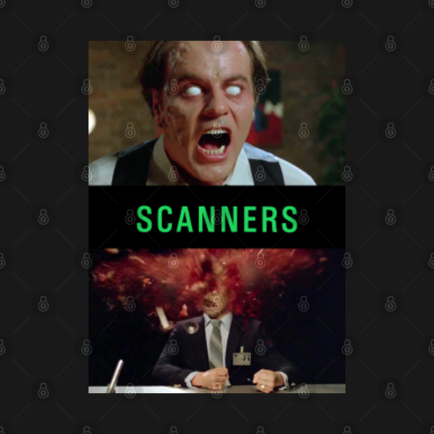 scanners, 1981, 80's, movie, retro, vintage, horror, scifi, ironside