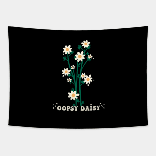 Oopsy Daisy funny quote floral illustration Tapestry