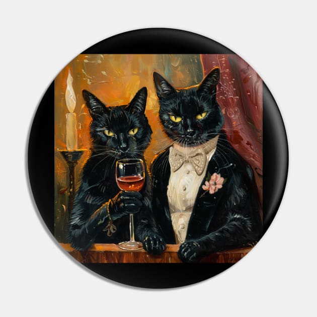 Decadent Cats Pin by HiLife