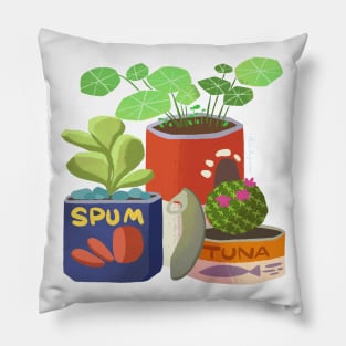 Succulent cans Pillow