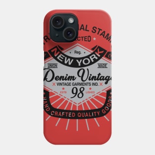 Traditional Stamp Denim Vintage Phone Case