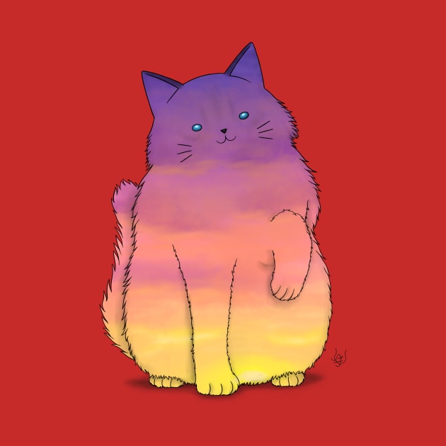 Sunset Ragdoll Cat by BastetLand