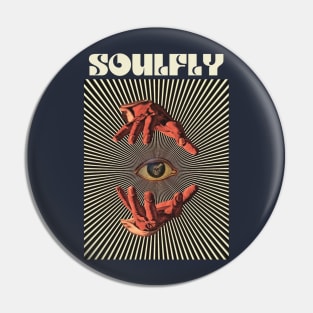 Hand Eyes Soulfly Pin