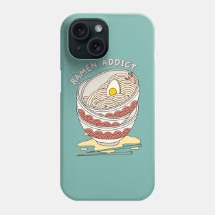 Ramen addict  I love Ramen Love Cute Kawaii ramen Instant ramen cute kawaii bowl of ramen Phone Case