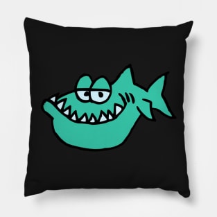 Fishy Chillin' Fish Cartoon Pillow