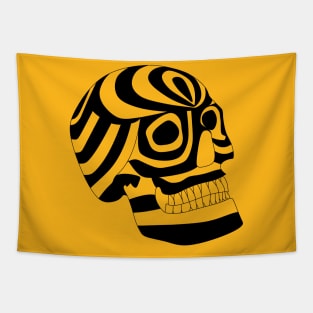 stripes and skull pattern ecopop Tapestry