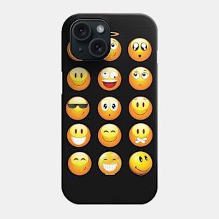 black emojis Phone Case