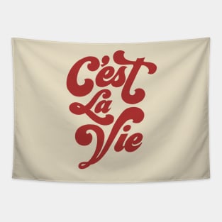 C’est la vie french quote Tapestry