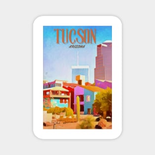 Tuscon Arizona Travel Poster Magnet