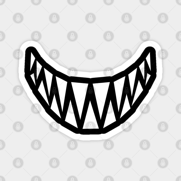 Shark Mouth Mask Design Magnet by BitemarkMedia