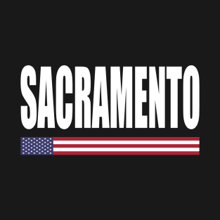 Sacramento City Pride USA Flag T-Shirt