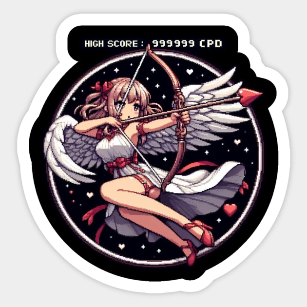 Cupid High Score - Valentines Day - Sticker | TeePublic