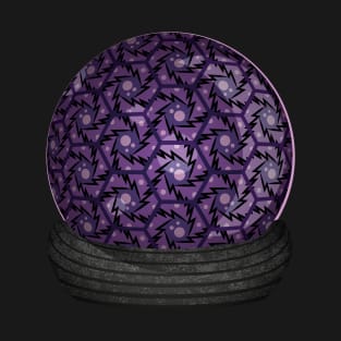Hex Geometric Pattern ~ Mystic Purple T-Shirt