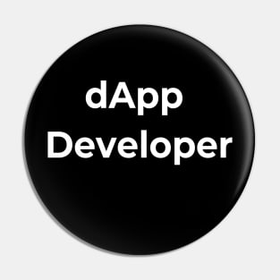 Smart contract and dApp Developer Pin