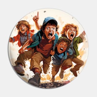 Cartoon of the goonies Pin