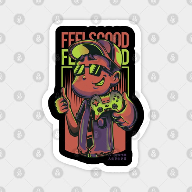 Feels Good At Gaming Magnet by JDaneStore