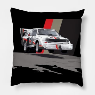 pikes peak hill climb Sport S1 E2 Group B Rally Car Stig Blomqvist, Mikkola and Walter Röhrl Pillow