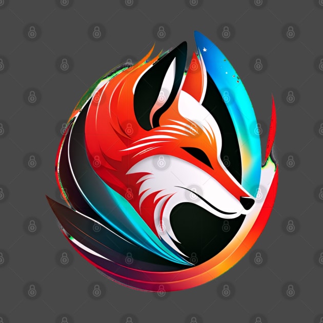 Artful Kitsune Fox by Holisticfox