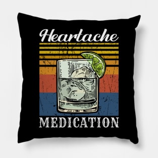 Heartache Medication Retro Pillow