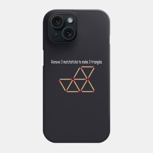 Matchstick puzzles Phone Case