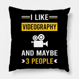 3 People Videography Videographer Pillow