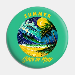 endless summer, fun summer artistic design v8 Pin