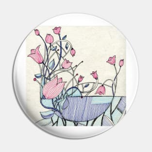 Flower drawing Pin