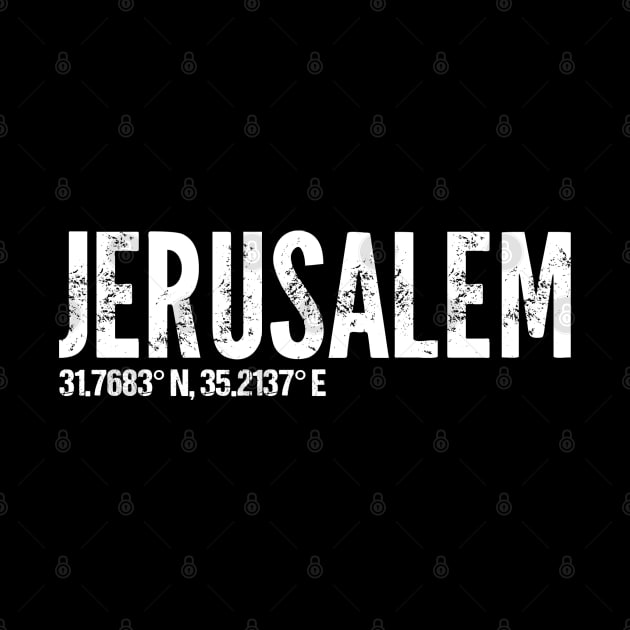 Jerusalem Coordinates by Proud Collection