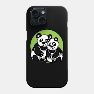 Cute Panda Pair Phone Case