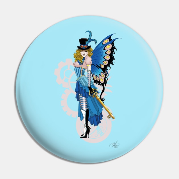 Lizzie Steampunk Fairy Pin by tigressdragon