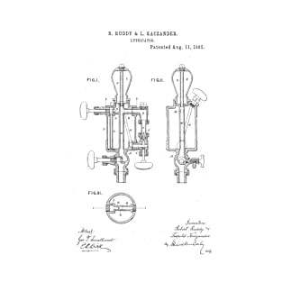 Lubricator woodworking Vintage Patent Hand Drawing T-Shirt