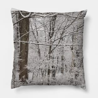 Snowy Forest Pillow