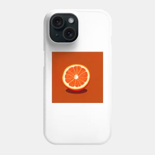 Orange fruit illustration Phone Case