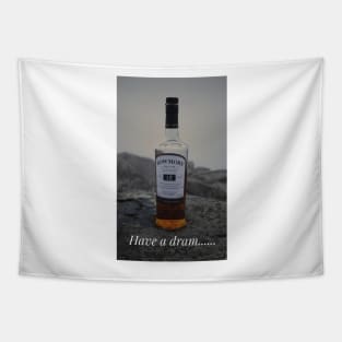 Bowmore Whisky “have a dram” Islay malt print gift Tapestry