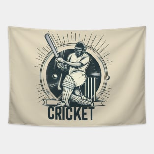 Cricket Player Tapestry