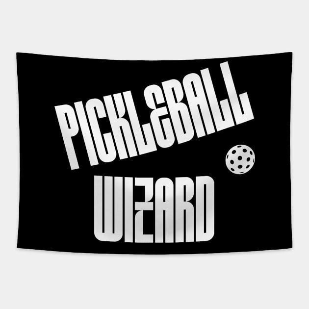 Pickleball Wizard Tapestry by payme