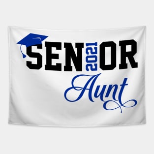 Senior Aunt 2021 T-Shirt Tapestry