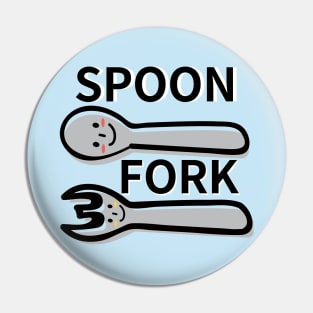 smile spoon and fork Pin