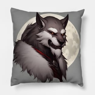 werewolf fantasy art Pillow