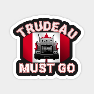 TRUDEAU MUST GO SAVE CANADA FREEDOM CONVOY 2022 TRUCKERS RED LETTERS Magnet