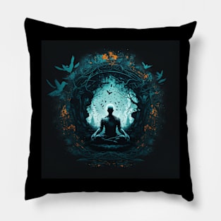 Meditating T-shirt | Mindfulness Design Pillow