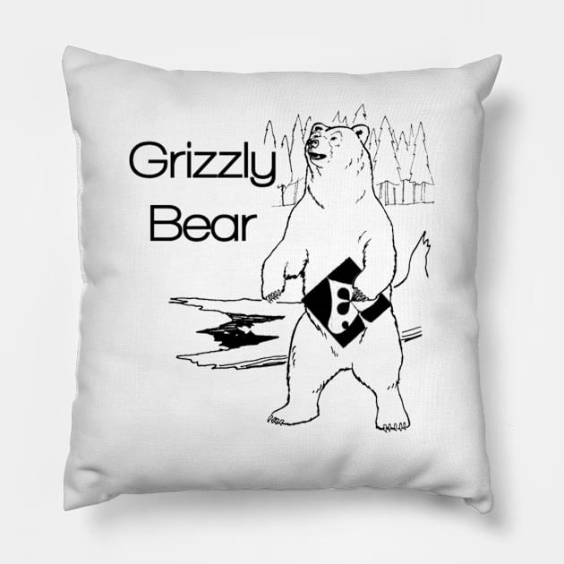 Grizzly Shields Pillow by nathancowle